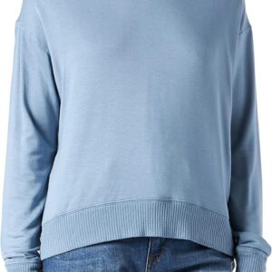 Felpe Donna 7 For All Mankind Morbida Senza Cappuccio Blu-0