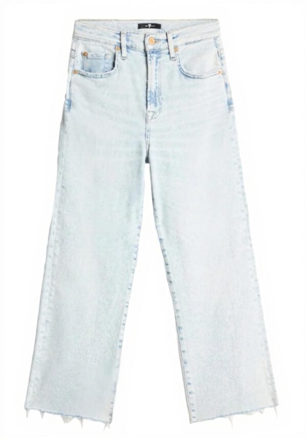 7 for all Mankind Cropped Alexa Maui Jeans Taglio Grezzo