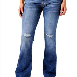 Jeans Bootcut 7 For All Mankind Donna Mid Blue Vestibilità-0
