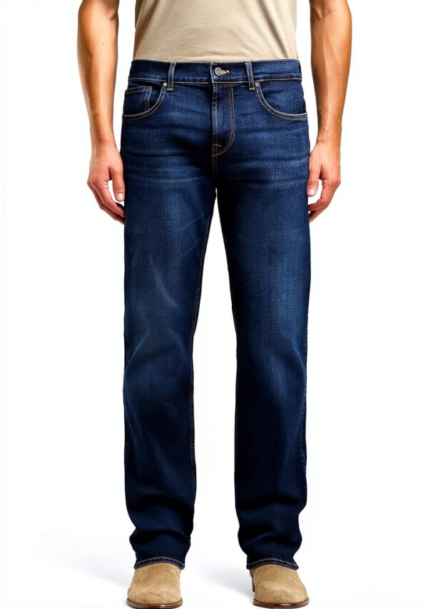 7 For All Mankind Jeans Uomo Standard Mirror Blu Scuro