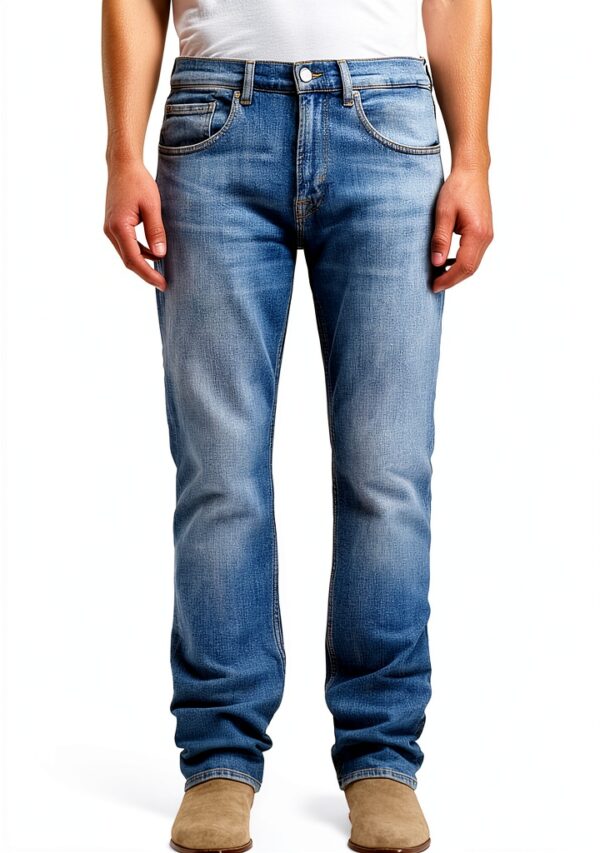 7 For All Mankind Jeans Uomo Vestibilità Stretta Mid Blu