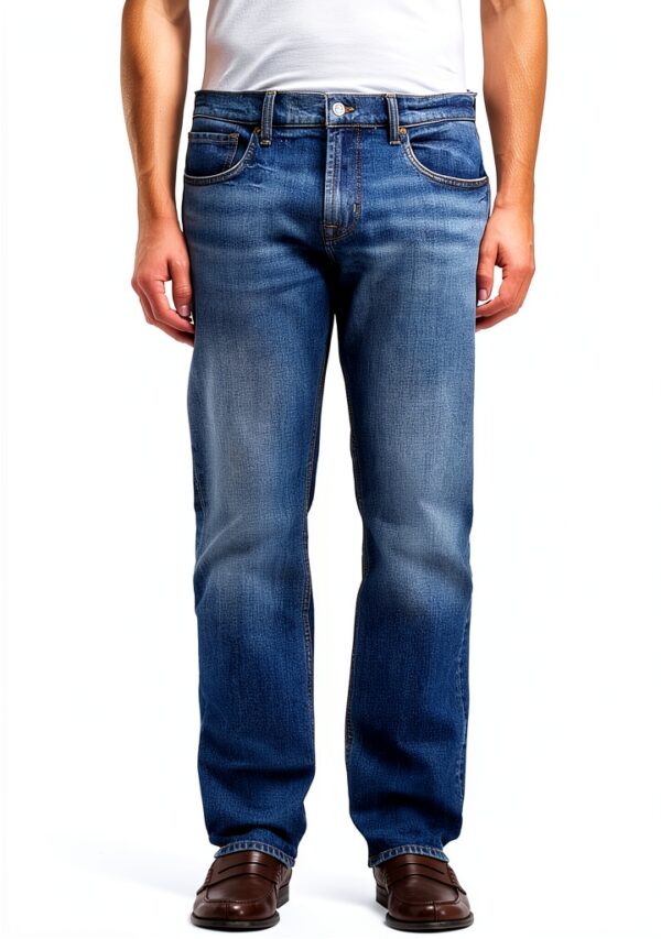 7 For All Mankind Jeans Uomo Vestibilità Stretta Mid Blu