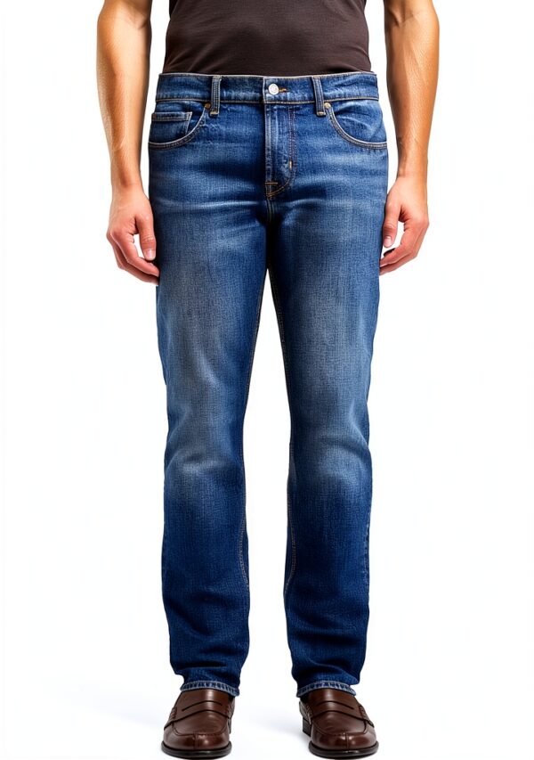 7 For All Mankind Jeans Uomo Slim Fit Mid Blu