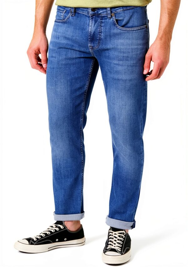 7 For All Mankind Slimmy Jeans Uomo Tapered Mid Blu