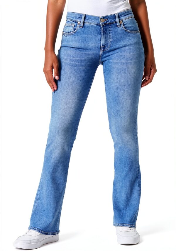 Jeans Bootcut Slim Illusion 7 For All Mankind Donna Cotone